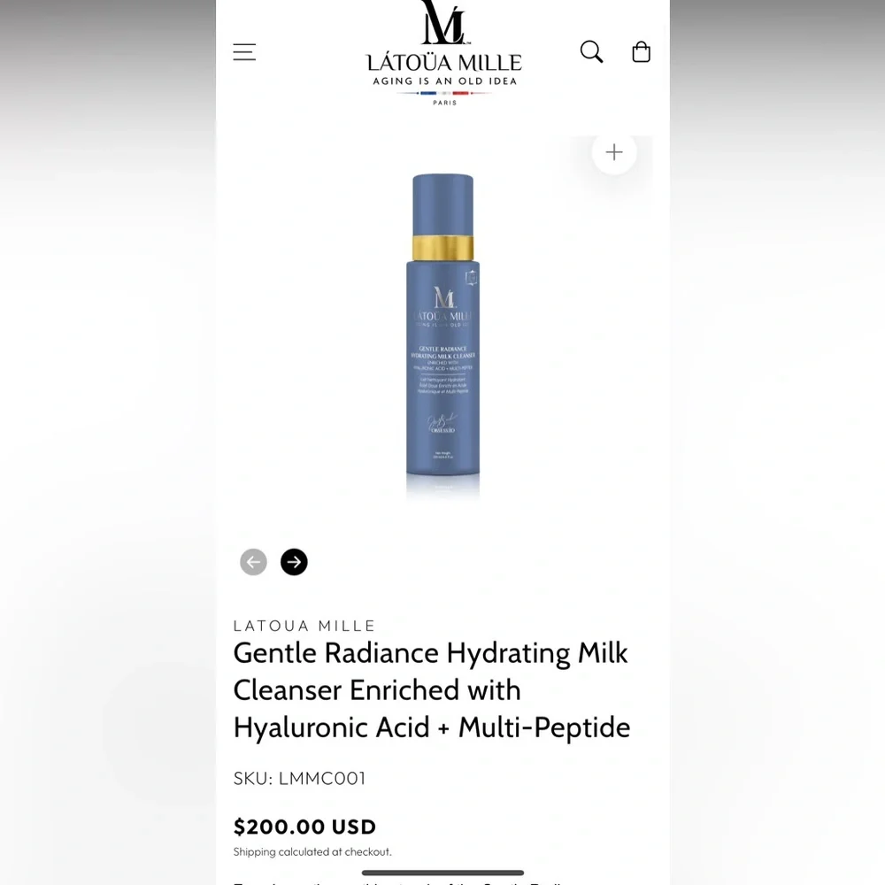 Gentle Radiance Hydrating Milk Cleanser